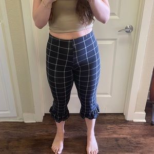 Top shop Capri Stretchy Patterned Trousers